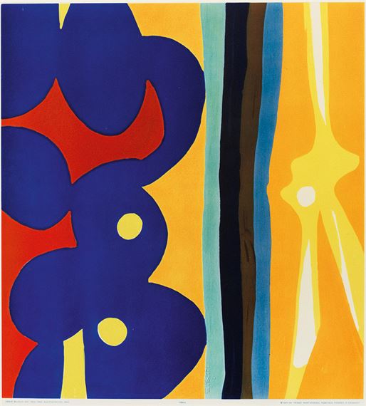 ドイツ　エルンスト・ヴィルヘルム・ナイBlaufiguration ポスター Ernst Wilhelm Nay | Blaufiguration | MutualArt