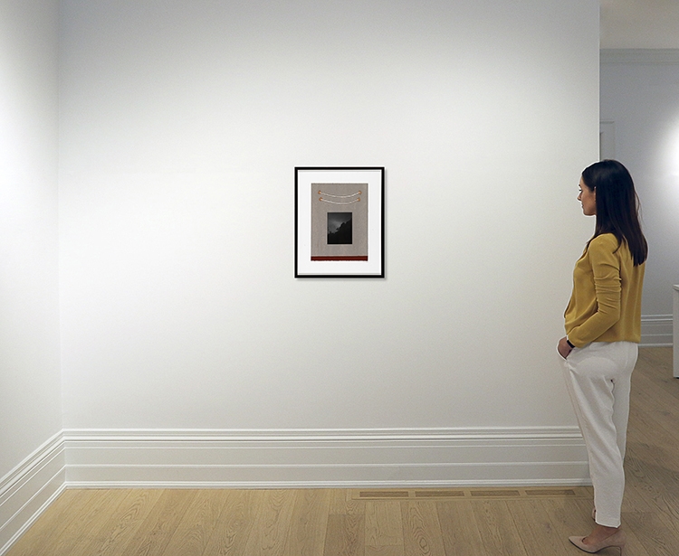 Artwork by Greg Staats, Bring Life Over the Darkness of Grief, Made of silver print and mixed media on paper board