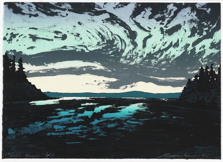 Artwork by Scott Goudie, Little Minipi, Made of lithograph on paper