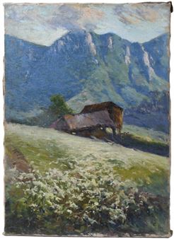 PAISATGE SUÍS (MON (?) DEL VORA TOSCA D'OLOT) - Josep Gelabert I Rincón