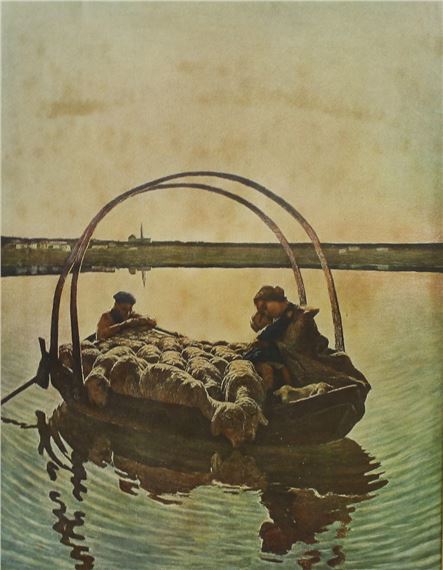 Blick in den Abendmahlssaal in Jerusalem by Walter J. Boschan, 1970