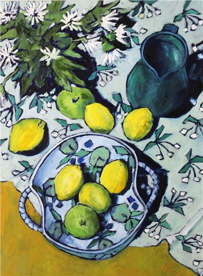 LEMONS ON ITALIAN CLOTH by Patrick Viale