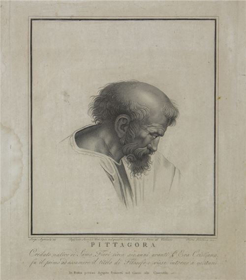 "Pittagora" (Pythagoras) by Pietro Fontana