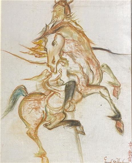 Chinese Warrior On Horseback by Gerard d'Alton Henderson