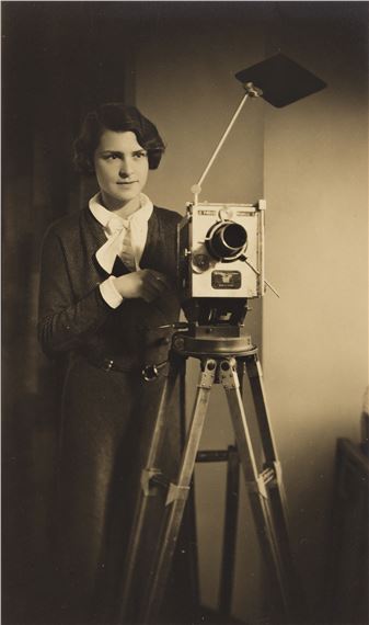 Margaret Bourke-White with camera. by H. Richardson Cremer, Circa 1935