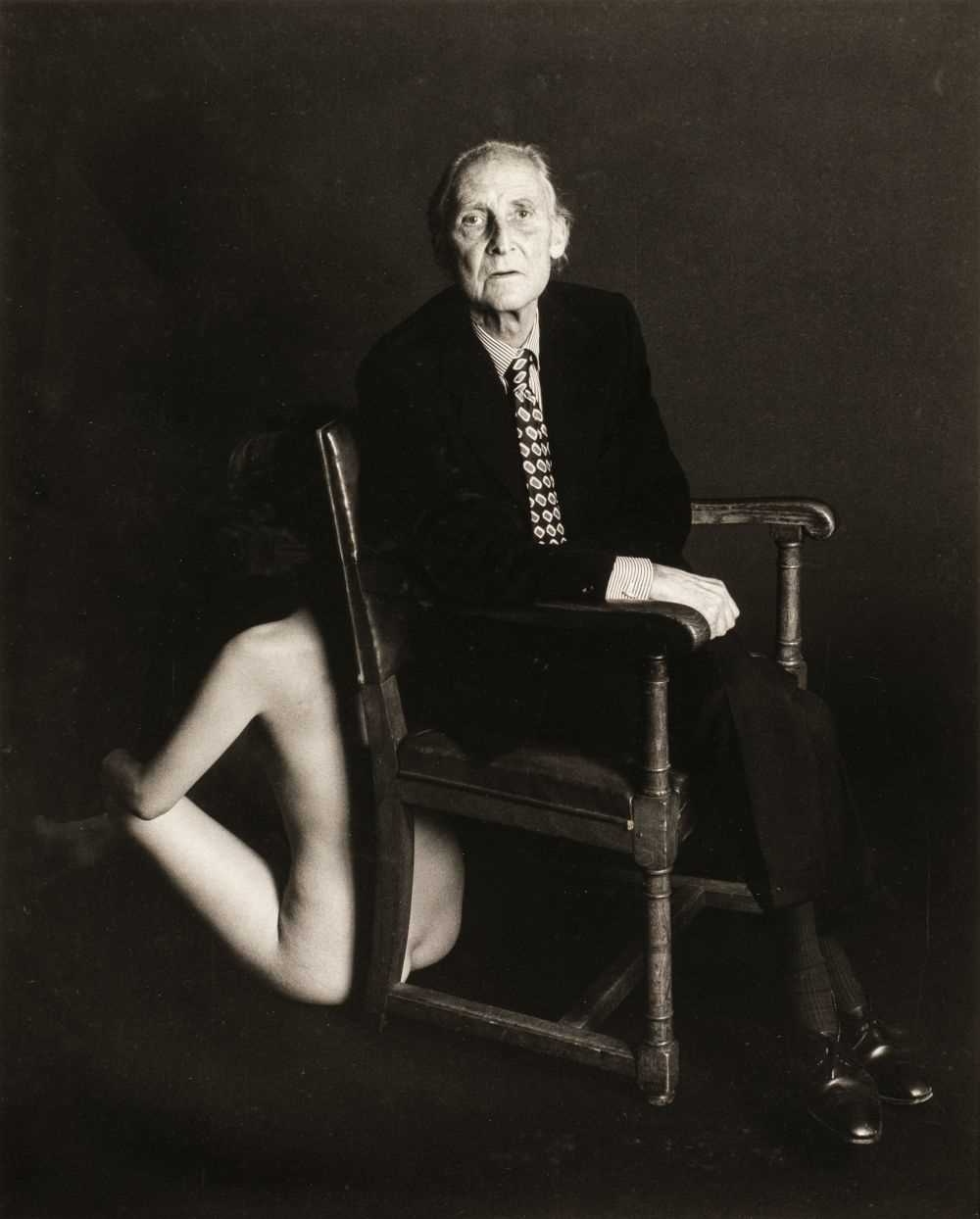 Artwork by Peter Kernot, Bill Brandt and Model; Portrait of Bill Brandt in polo neck and jacket, Made of gelatin silver print (2)