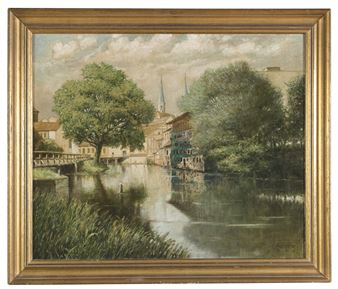 VEDUTA DI CITTÁ SUL LAGO - Hans Rudolf Meyer