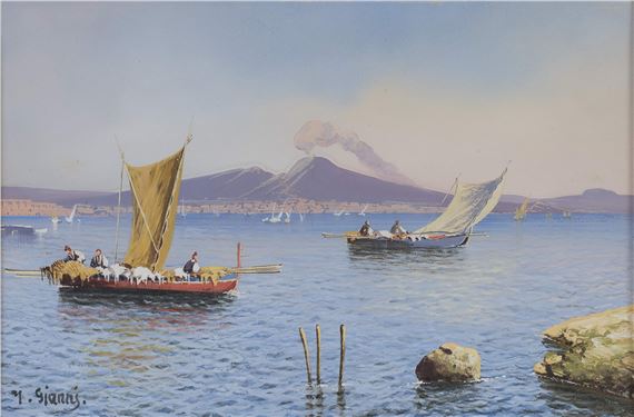 BARCHE DI PESCATORI NEL GOLFO DI NAPOLI by Maria Gianni