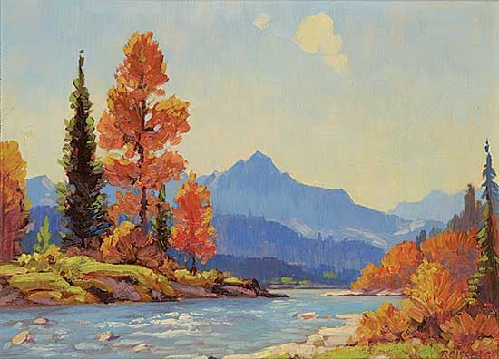 Mountain Landscape by Roland Gissing, 1947