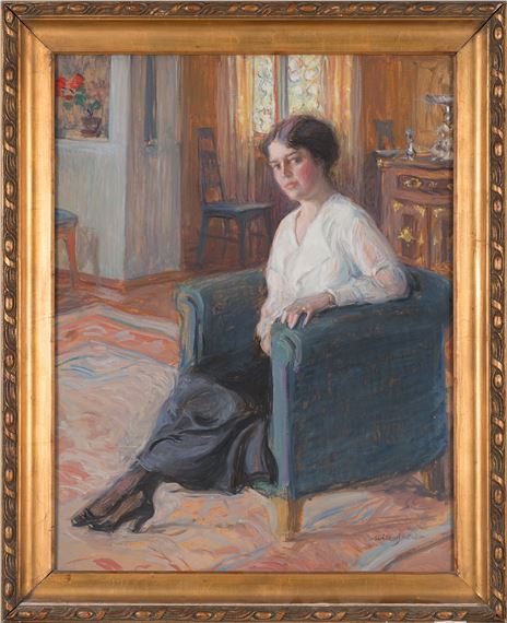 The lady in the armchair