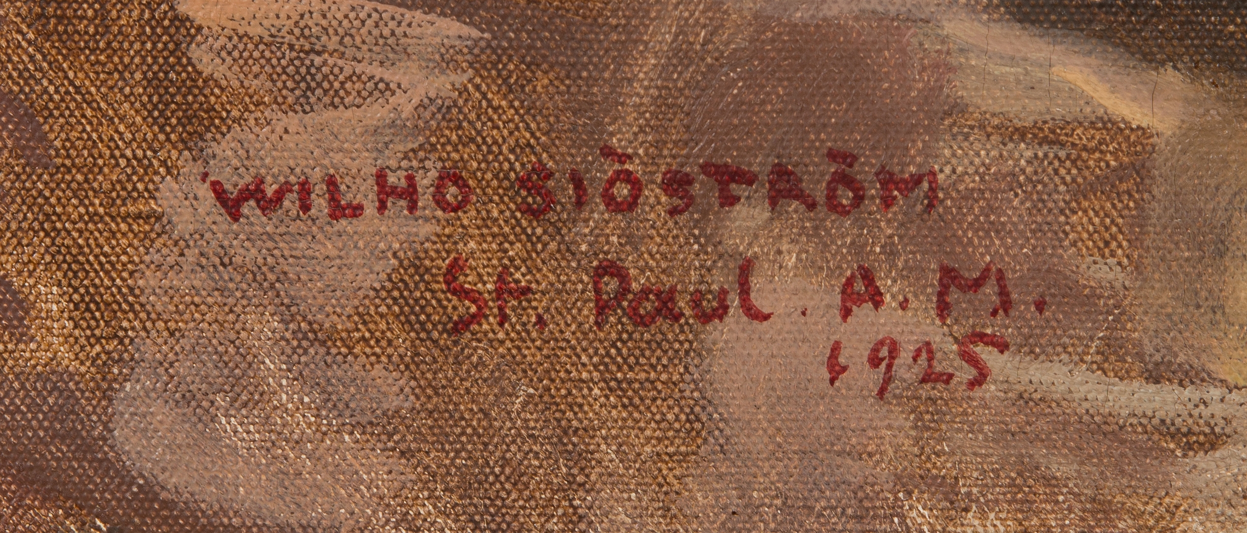 Artwork by Vilho Sjöström, Gino, Made of Oil on canvas