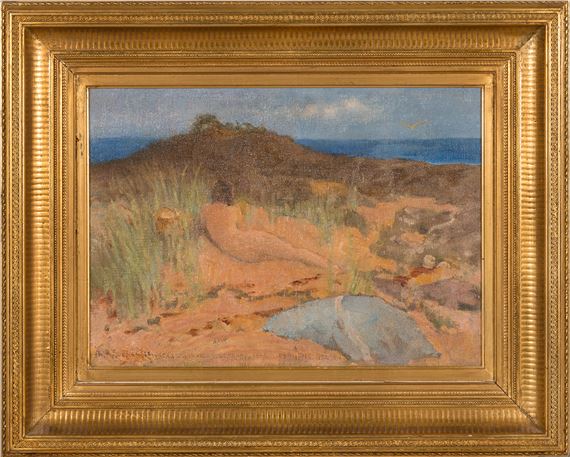 Woman on the beach by Venny Soldan-Brofeldt