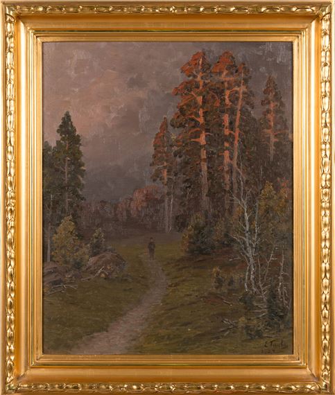 Sunset glow by Eugen Taube, 1907