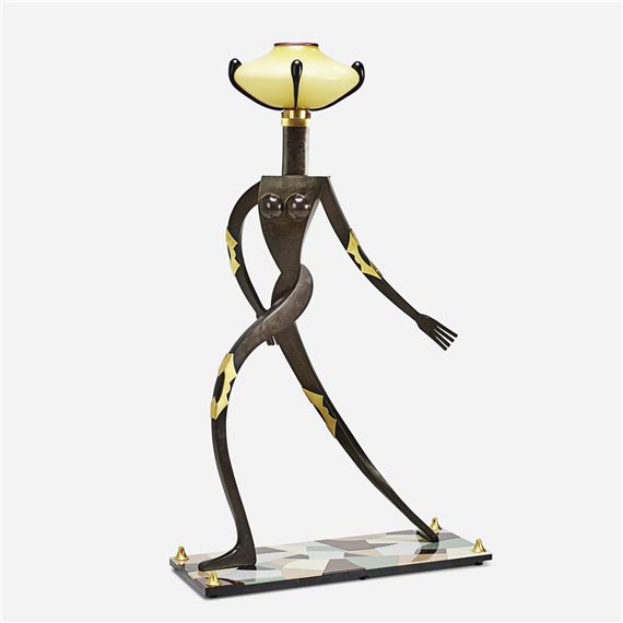 Standing Female Figurative Floor Lamp by Dan Dailey, 1999