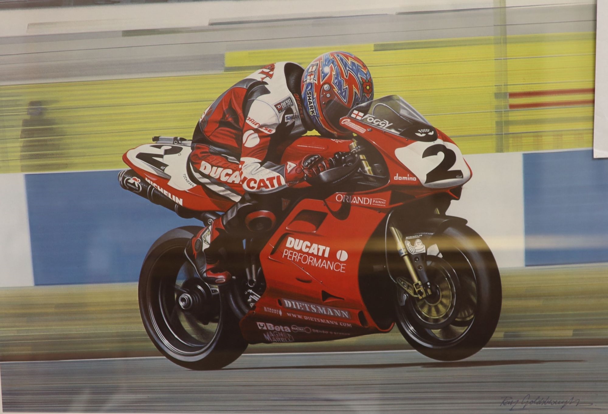 Ray Goldsborough | 'The Blackburn Bullet' (Carl Fogarty) | MutualArt