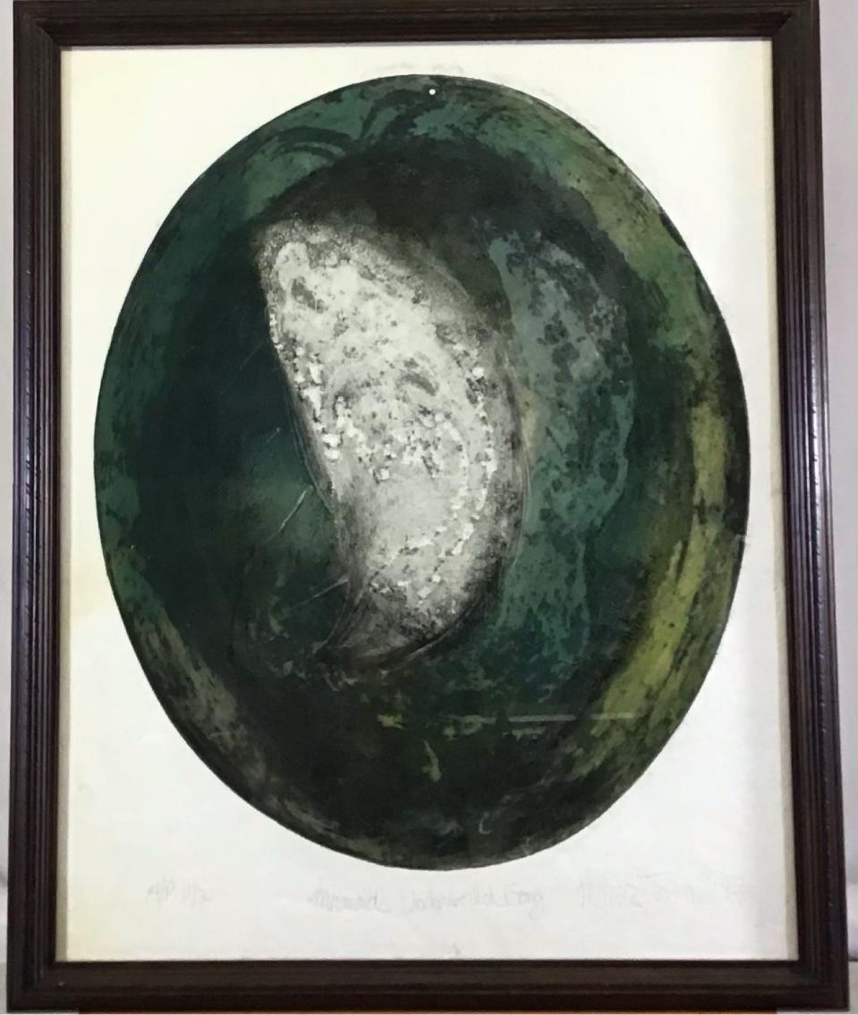 Melissa Strawser Mermaids Underworld Gong (2017) MutualArt