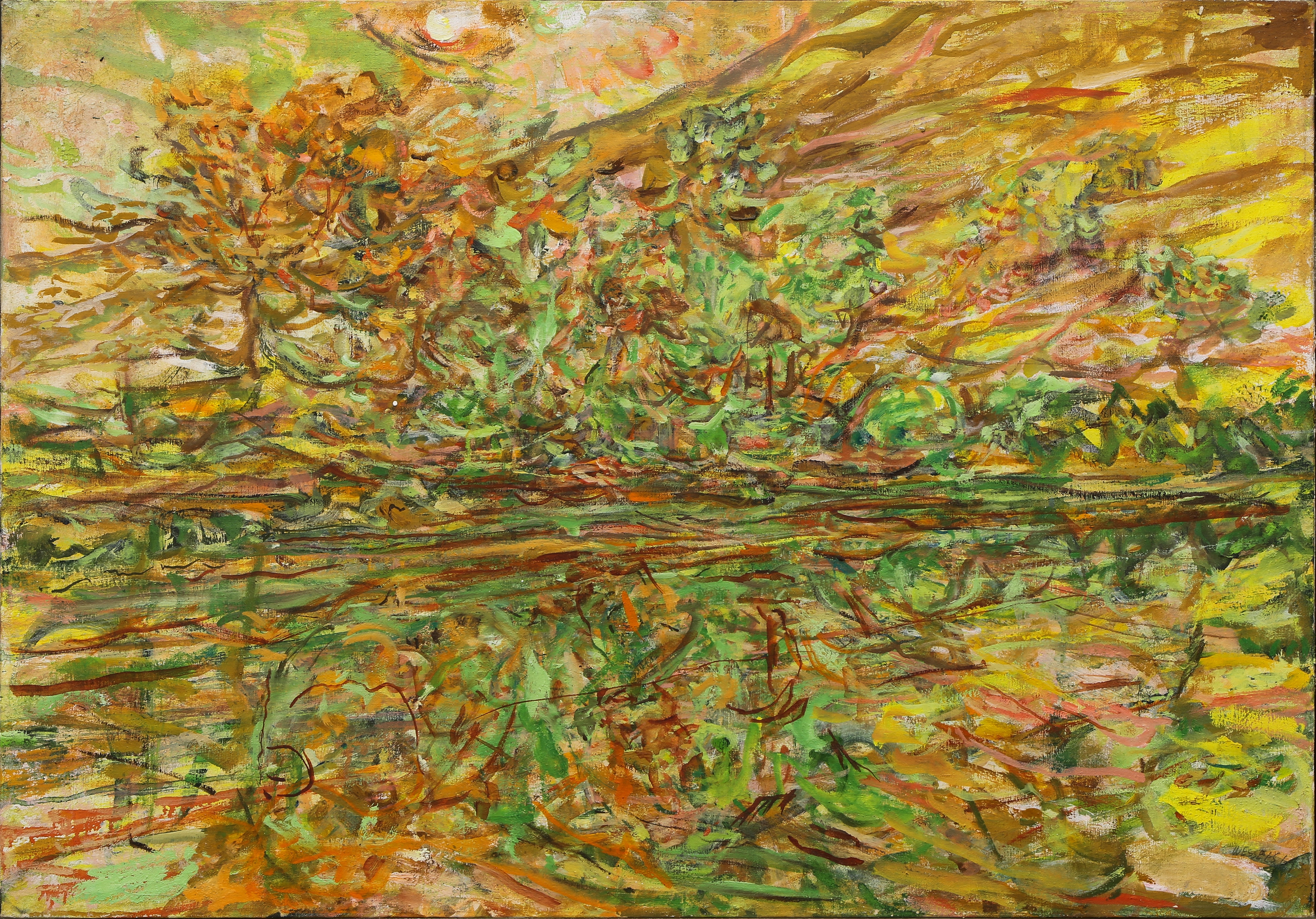 Artwork by Glenn Anthony Wessels, Up a Lazy River, Made of oil on canvas