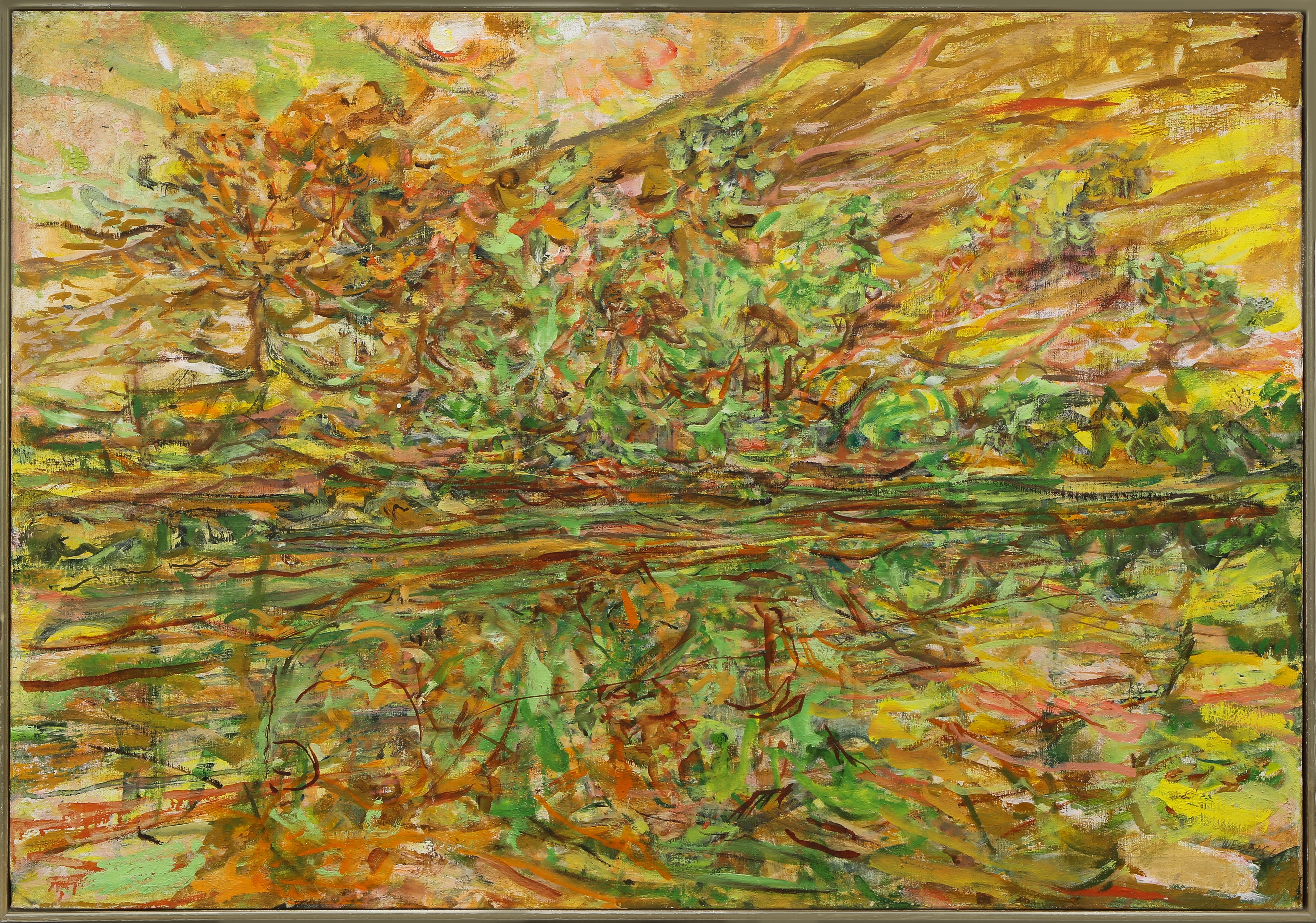 Artwork by Glenn Anthony Wessels, Up a Lazy River, Made of oil on canvas