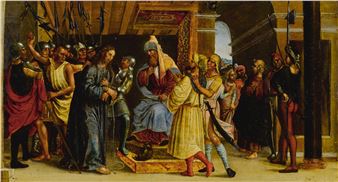 Christ Before the Sanhedrin - Gandolfino da Roreto