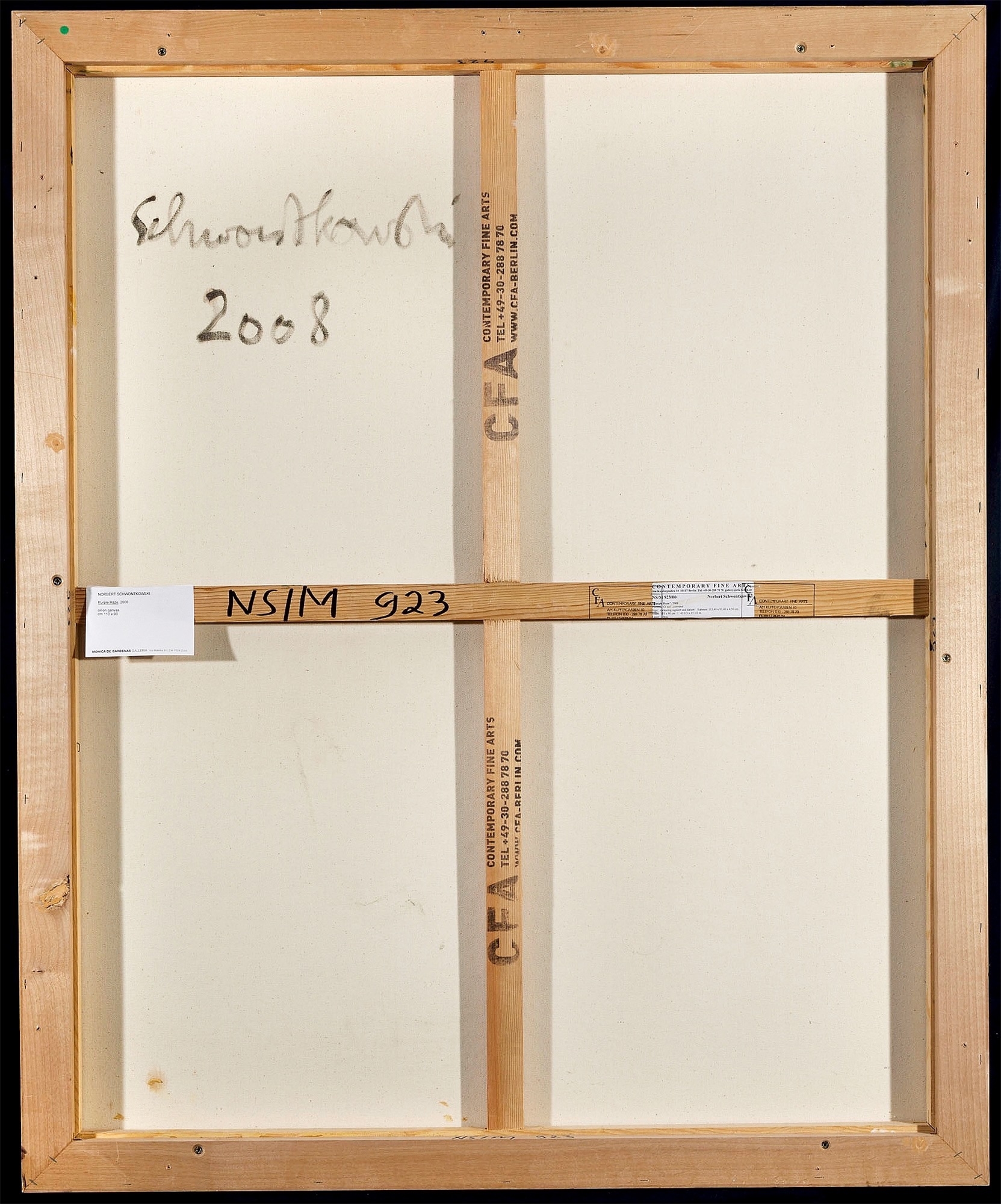 Artwork by Norbert Schwontkowski, Purple Haze, Made of Oil on canvas