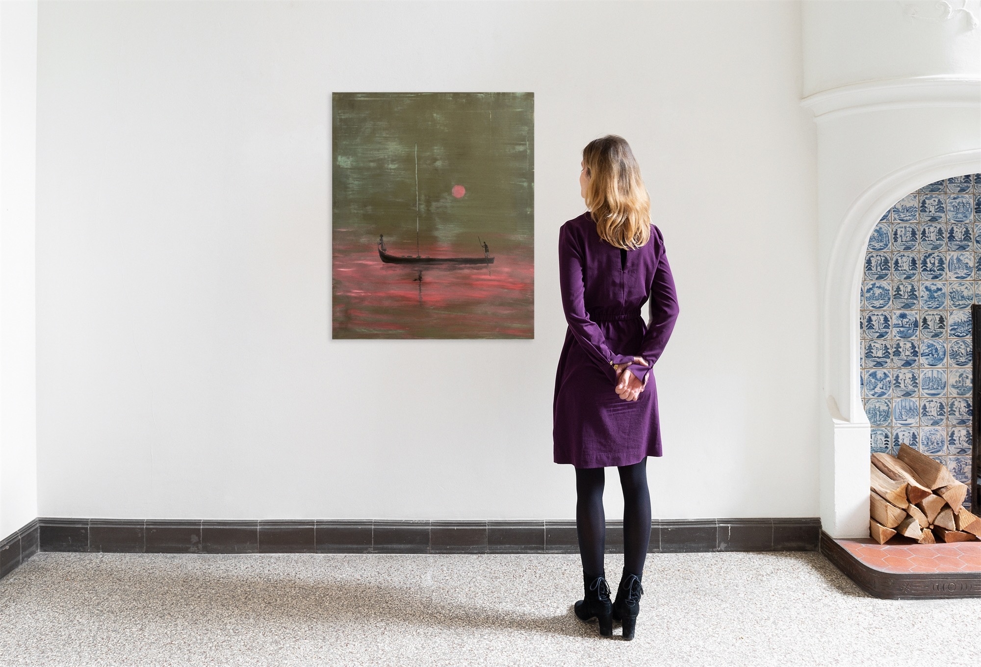 Artwork by Norbert Schwontkowski, Purple Haze, Made of Oil on canvas