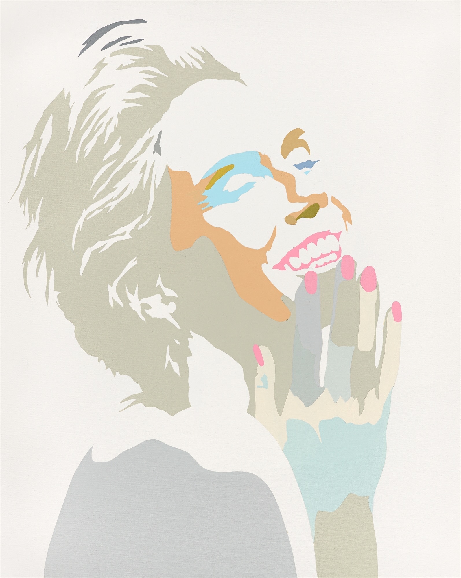 Artwork by Werner Berges, HEIDI KLUM, Made of Acrylic on canvas