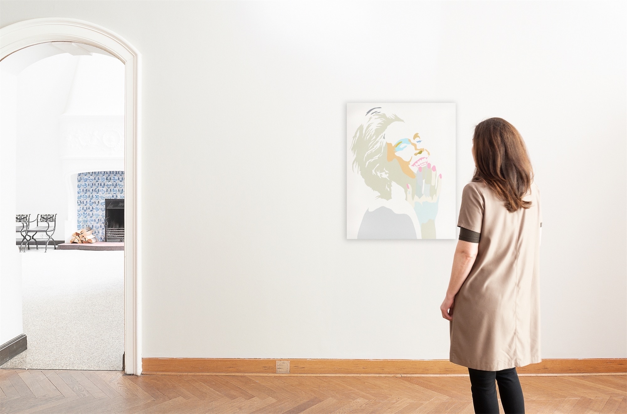 Artwork by Werner Berges, HEIDI KLUM, Made of Acrylic on canvas