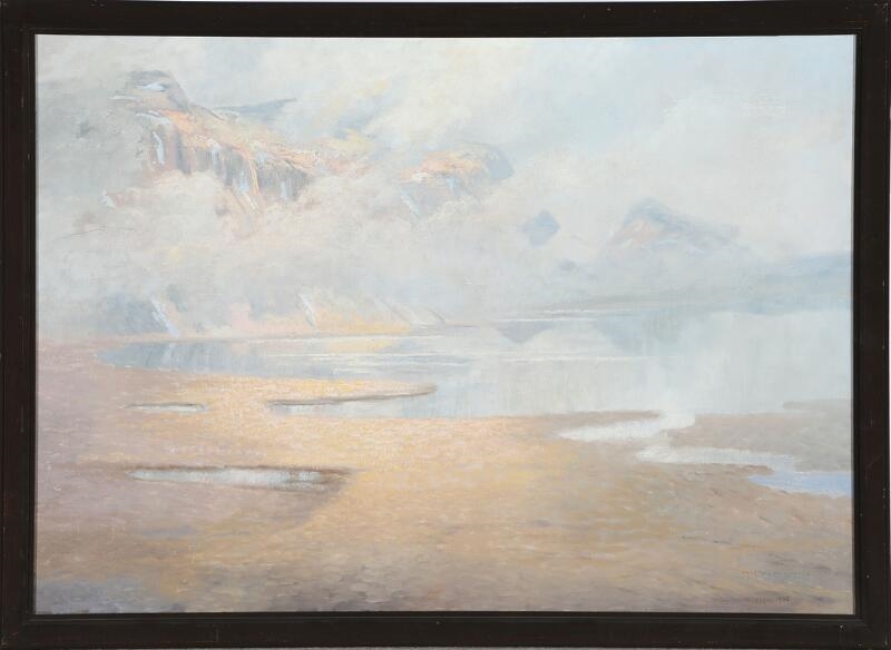 Artwork by Olof Walfrid Nilsson, Apport jaur Lappland, Made of Oil on canvas