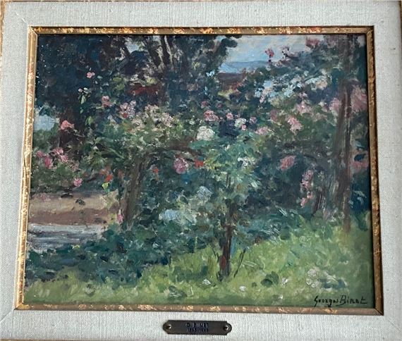 Garden in Villequier (probably the artist's) by Georges Jules Ernest Binet, 1928
