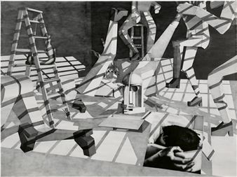 Dancers Around An Effigy To Modernism - Avery Singer