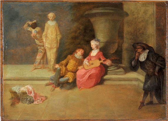 To keep the honor of a Belle Prepared by Jean-Antoine Watteau