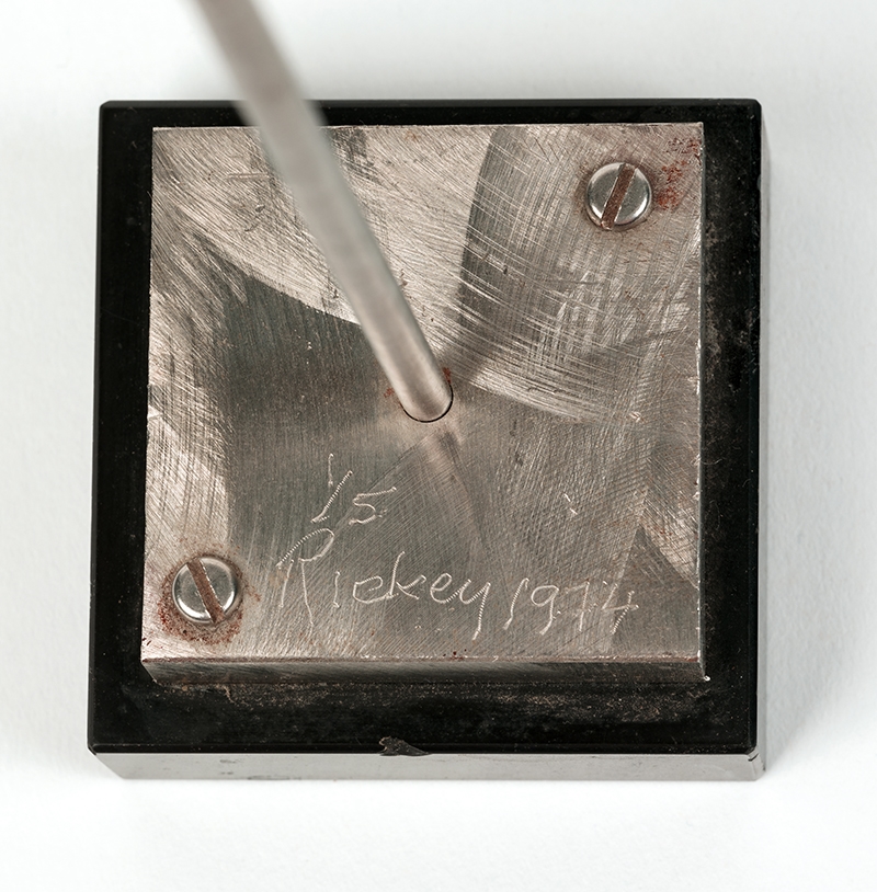 George Rickey | Two Planes Vertical Diagonal, Vis a Vis (1974) | MutualArt