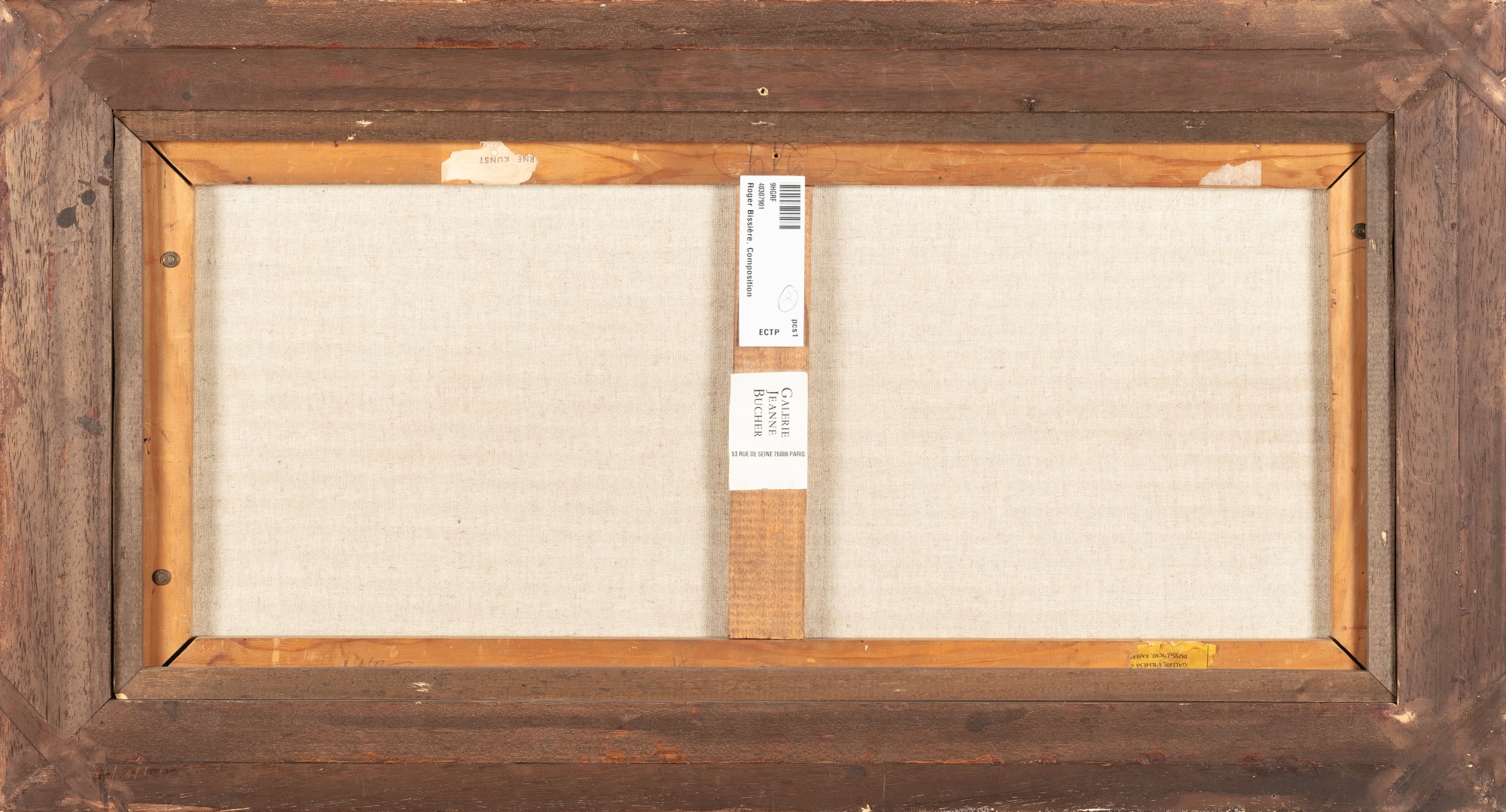 Artwork by Roger Bissière, Composition, Made of oil on panel