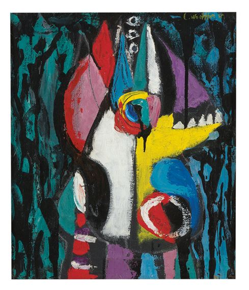 Head by Emerson S. Woelffer, 1947