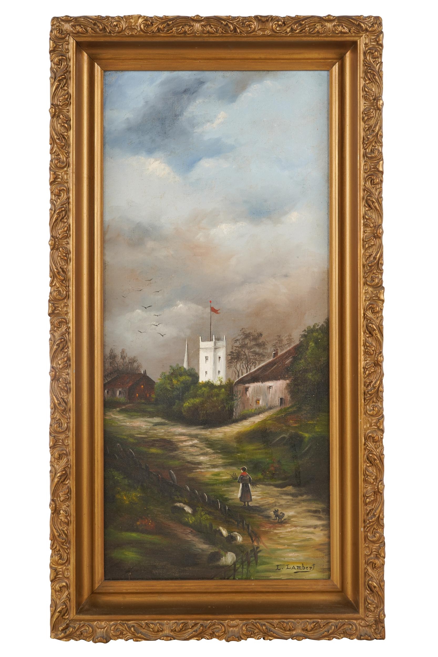 L. Lambert | CASTLE LANDSCAPE | MutualArt