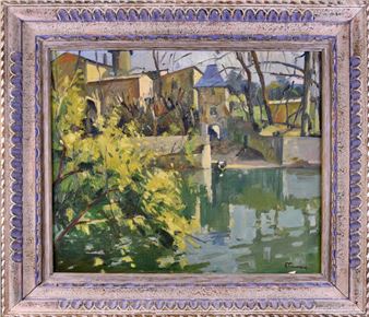 Paysage à l'étang - François Frenay