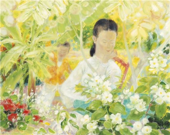 Le Femme et les Seringas (Lady with Syringas)