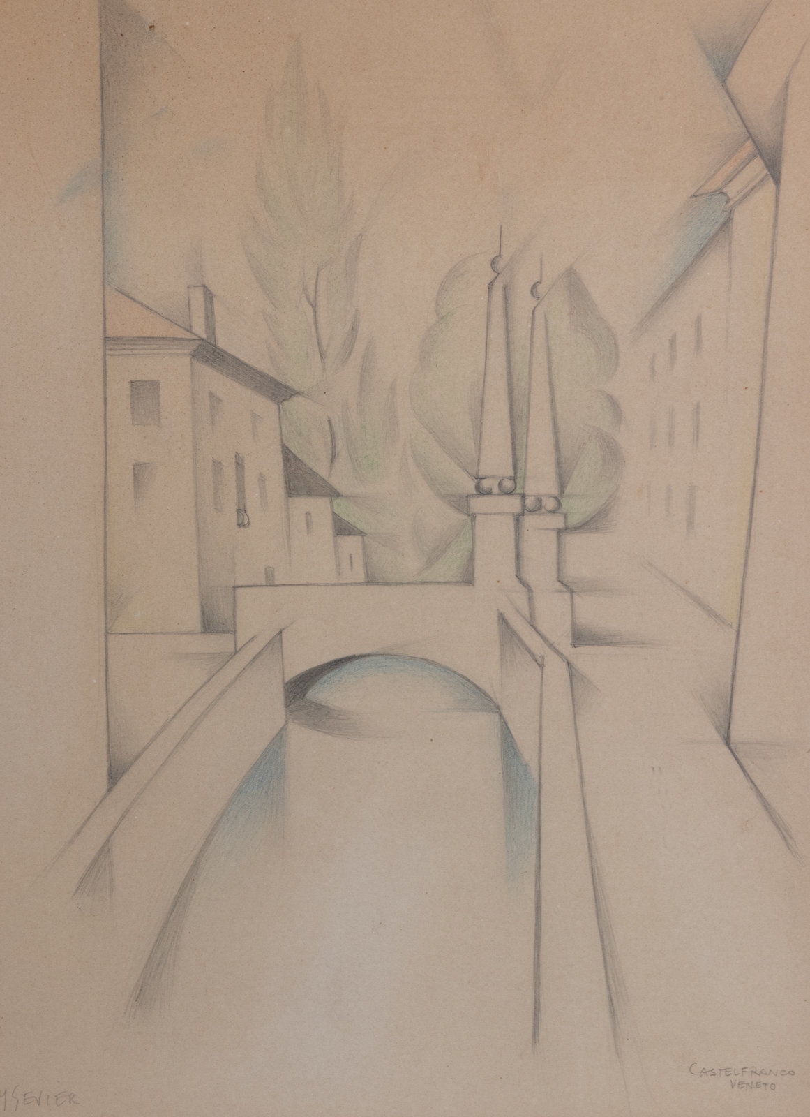 Artwork by Michael Sevier, Castelfranco Veneto, Made of colored pencil on paper