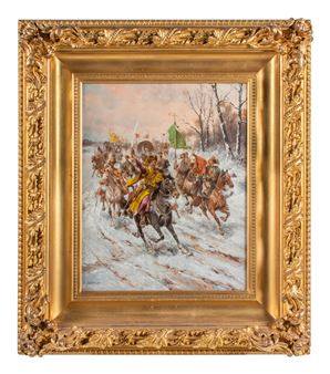 Cossack Charge - Charles Courcelles