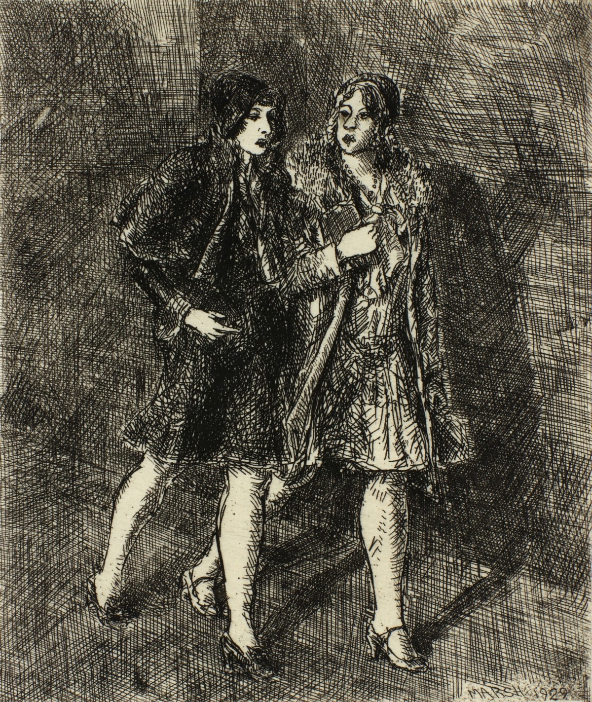 Reginald Marsh | Two Flappers (1929) | MutualArt
