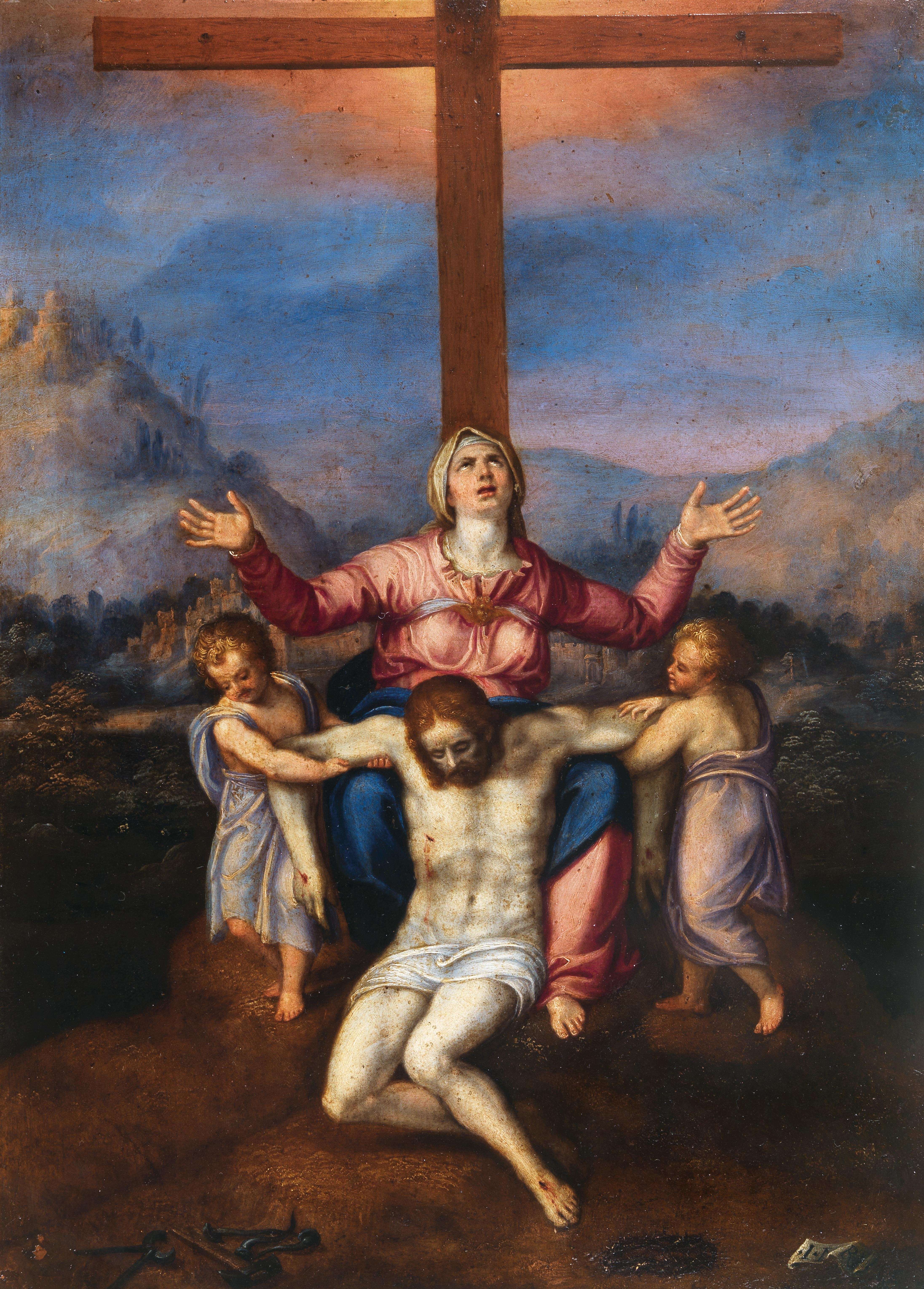 Pietà by Michelangelo, Marcello Venusti