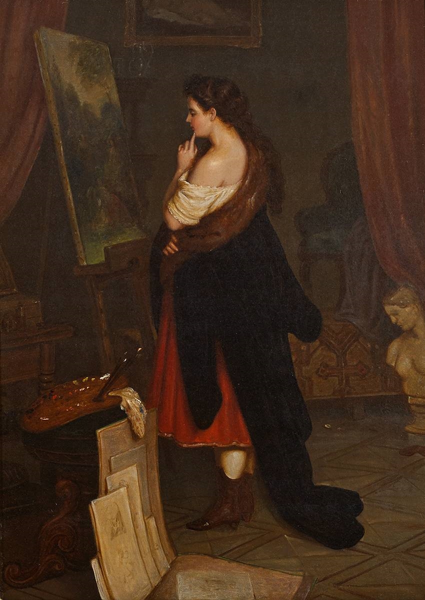 Michael George Brennan | PORTRAIT OF LAURA REDDEN SEARING IN THE STUDIO ...