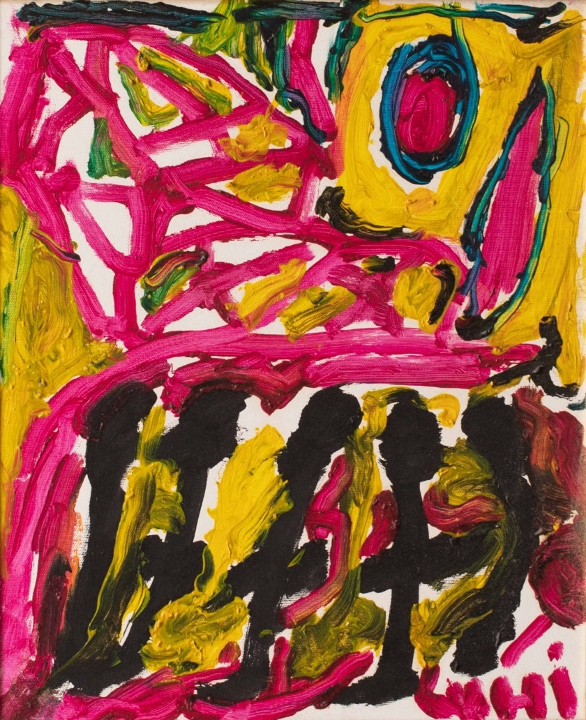 Artwork by Chaibia Tallal, Personage, 1994, Made of Oil on canvas