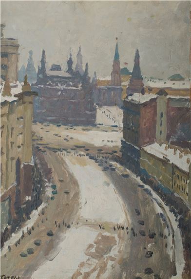 Winter in Moscow by George Evardovich Satel, 1948