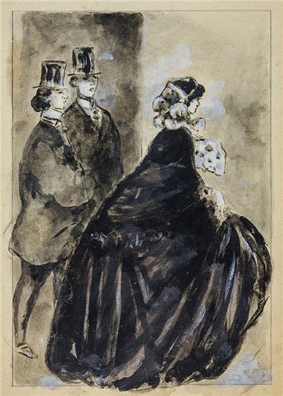Dame und zwei Kavaliere by Konstantin Ivanovich Rudakov, 1930er Jahre.