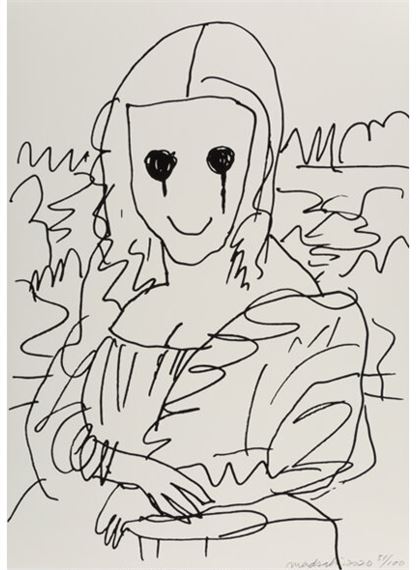 版画 MADSAKI Coffee Break Drawing Mona Lisa MADSAKI | Coffee Break Drawing of Mona Lisa (2020) | MutualArt