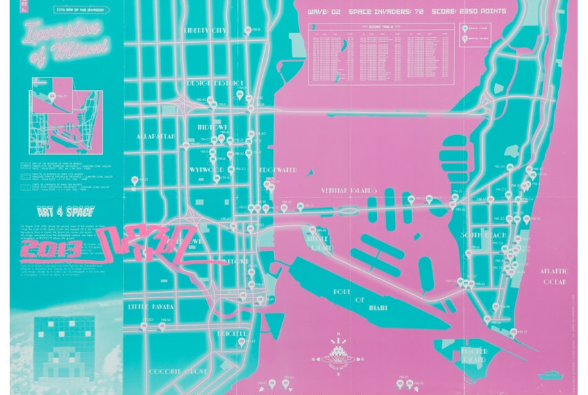 Space Invader | Invasion of Miami Map | MutualArt
