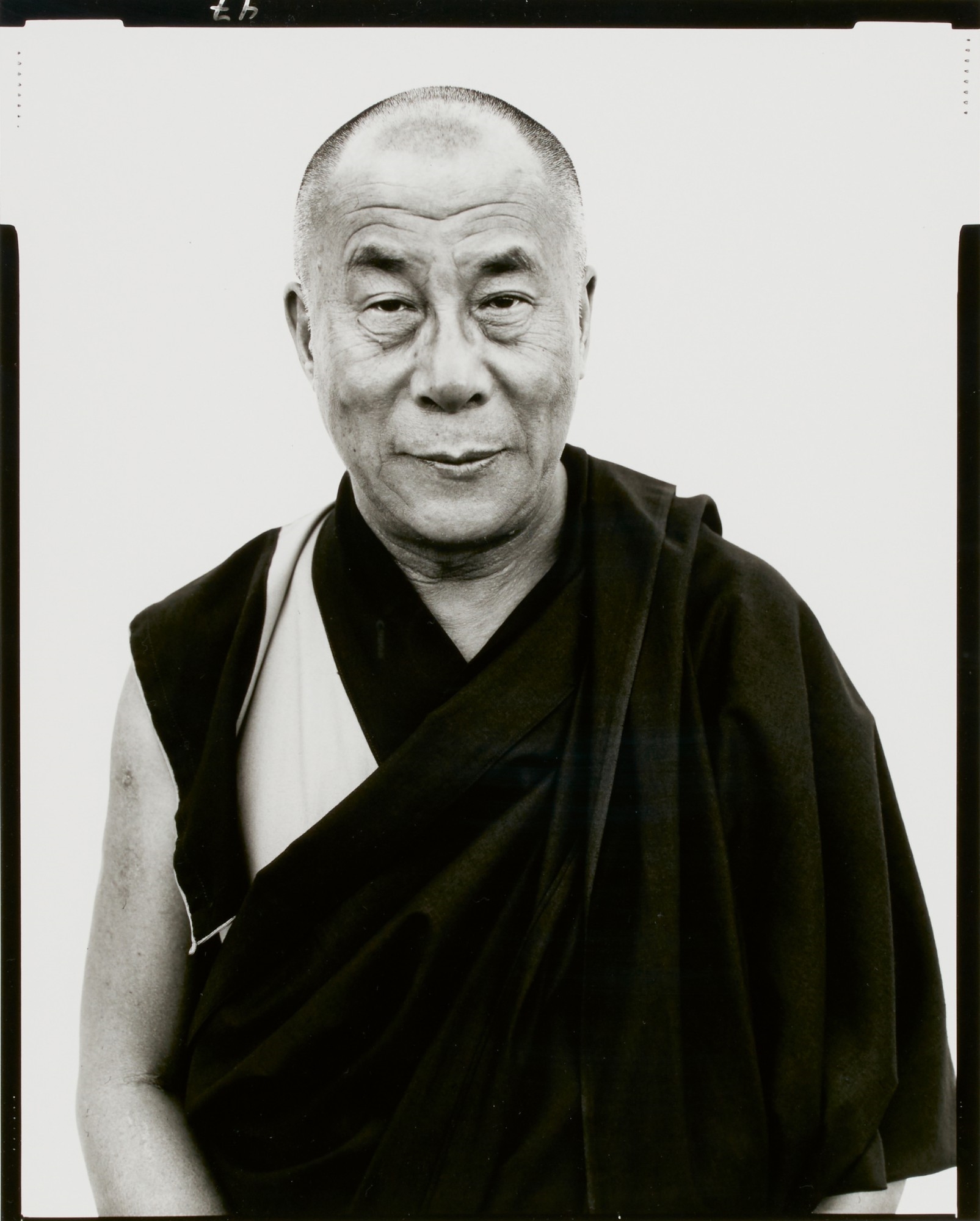 His Holiness, The Dalai Lama', Kamataka, India by Richard Avedon, January 1998