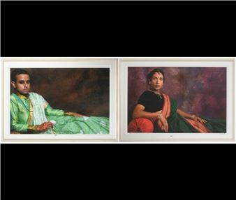 Couple en sari - Sunil Gupta