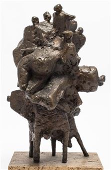 Brutalist Modern Bronze Sculpture - Hans Klakow